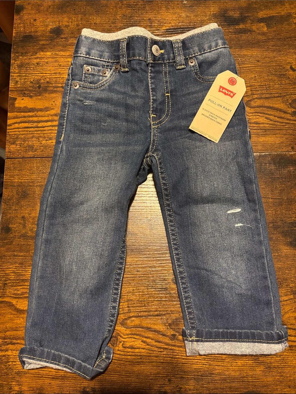 Levi's Kids Dark Blue Pull-On Jeans